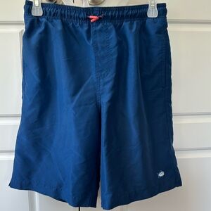 Southern Tide blue swim trunks
